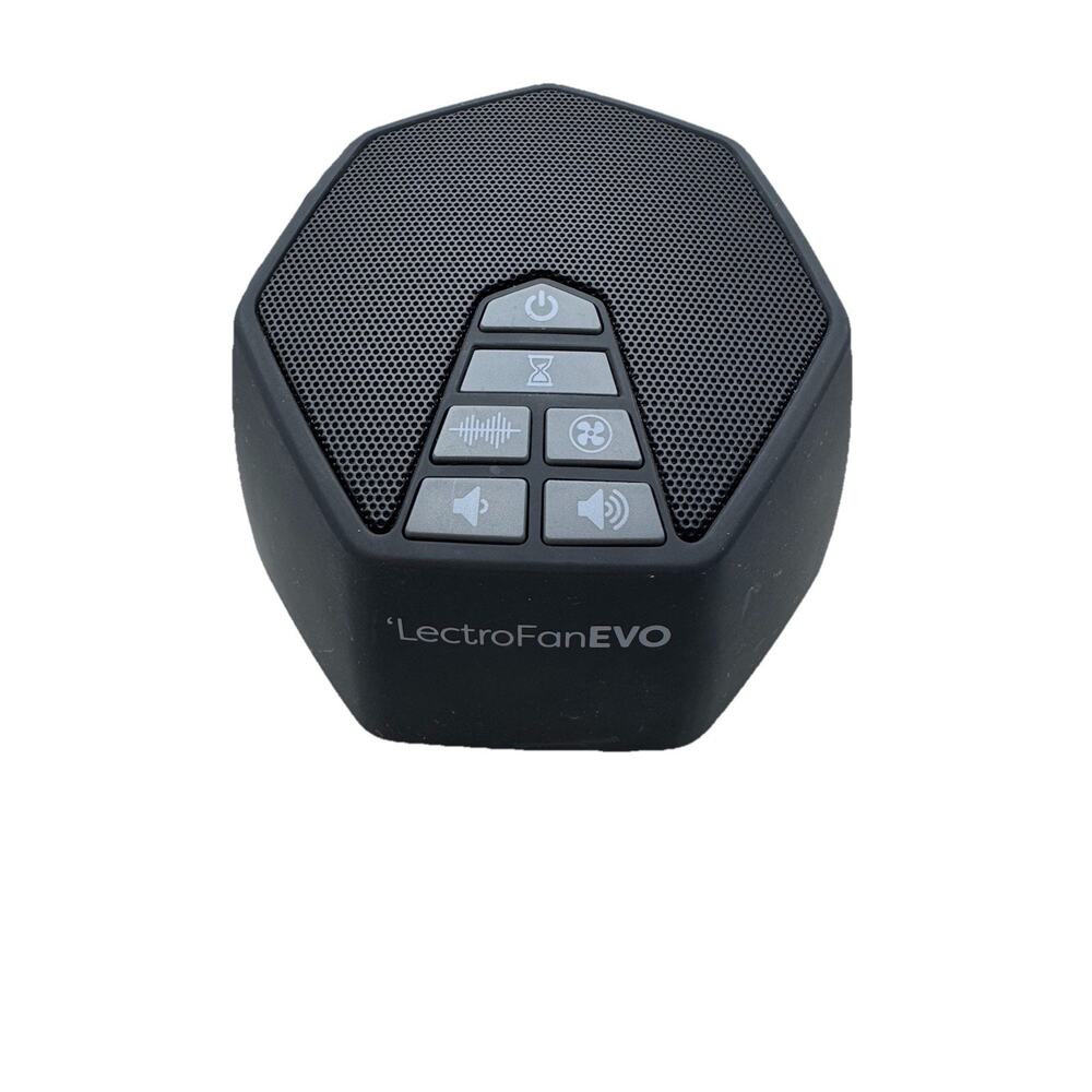 LectroFan EVO White Noise Sleep Sound Machine Color:Black ASM1020 Tested